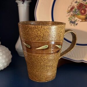 Speckled Brown Pottery Mug